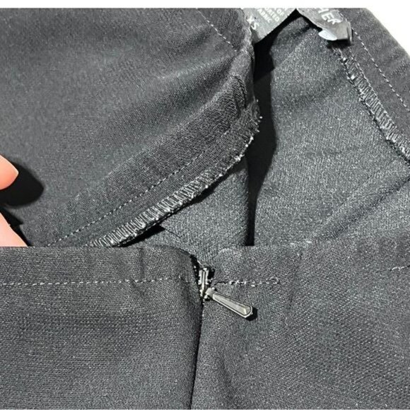 Eileen Fisher Black Straight Leg Elastic Waistband Pants Size XS - Picture 4 of 10